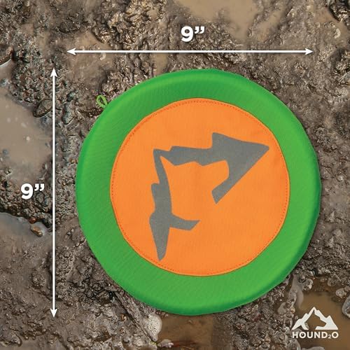Hound2O Reflective Flyer - Dog Frisbee Fetch Toy - Orange Outdoor Toy - Image 4