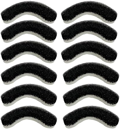 NISPIRA WF050 WF100 WF210 Filter Replacement for NPET Cat Dog Drinking Water Fountain Plastic & Stainless Stee Arc-Shaped, 12 Packs by Nispira