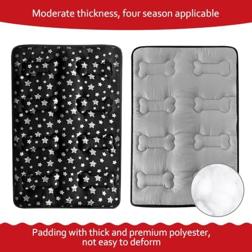 Dog Crate Pad Mat (48" X 30"), Soft Dog Bed Mat with Cute Prints - Image 3