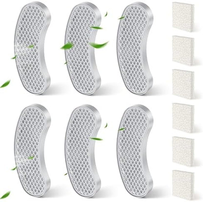 Cat Water Fountain Filters Replacement & Sponges (6 Filters+6 Sponges) by Petlipo