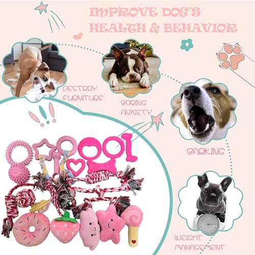 20-Piece Puppy Teething Chew Toy Bundle for Small Medium Dogs - Image 6