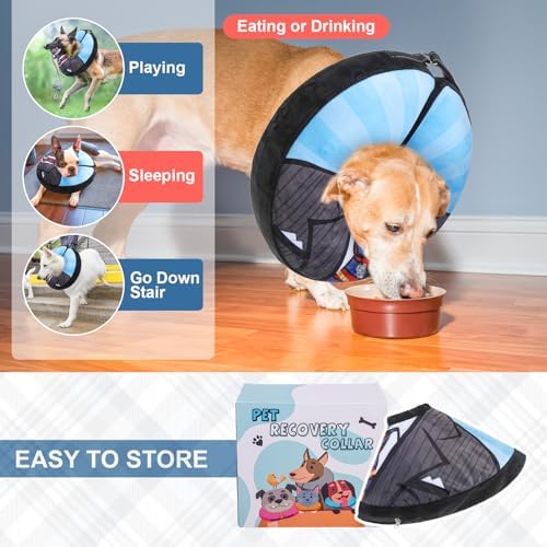 BEAUTYZOO Dog Cone Collar Alternative After Surgery,Pet Neck Donut E‑Collar - Image 6