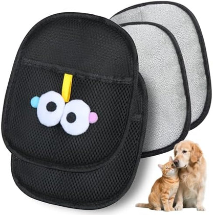 Pet Hair Removal Glove for Cats & Dogs 2PCS, Reusable and Washable Pet Hair Remover Tool for Clothing, Couch, Carpet, Car Seat by Unknown