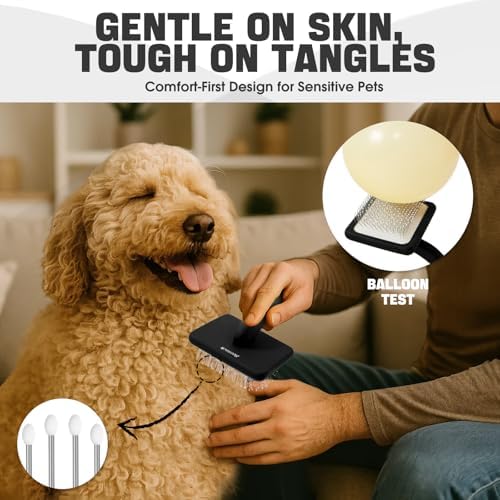 Bonteck Dog Slicker Brush for Dogs Grooming Kit 5PCS Long Haired Doodles - Image 3