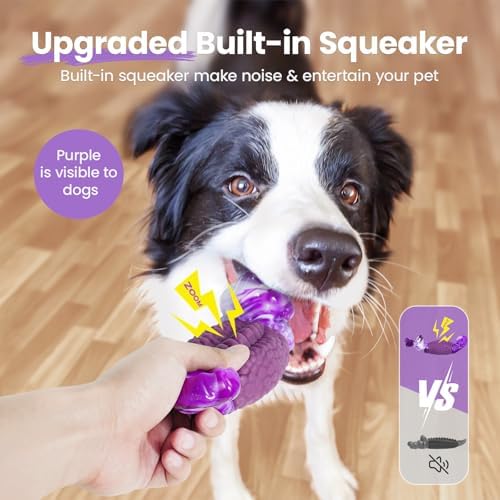 HGB Tough Dog Toys for Aggressive Chewers, Squeaky Indestructible Chew Toy - Image 3