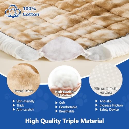 Thickened Dog Bed for Car Back Seat, Upgraded Bottom Non-Slip，Fits Hard Bottom car seat Cover for Dogs, Premium Mixed Color ，Dog Car Seat Cover - Image 2
