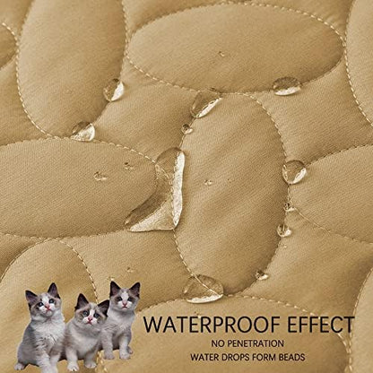Ameritex Waterproof Pet Bed Cover Anti-Slip Dog Bed Blanket for Sofa and Furniture Waterproof New Pattern Design (Sand, 30x90 Inch (Pack of 1)) - Image 3
