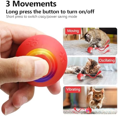 Moving Pet Ball, Cat String Toy for Indoor Cats & Small Dogs - Image 4