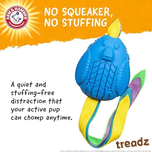 Arm & Hammer Super Treadz Baking Soda Dental Dog Chew Toy, Large, Rooster - Image 5