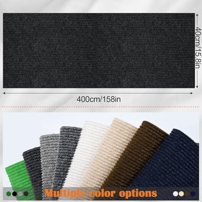 Cat Scratch Furniture Protector - 158" x 15.8" Trimmable Self-Adhesive Cats Claws Scratch Pads, DIY Cat Climbing Couch Protector for Scratch Post Cat Tree Replacement Indoor (Black) - Image 2