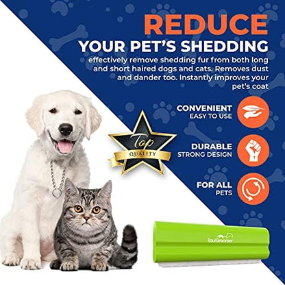EquiGroomer 5-Inch Undercoat Deshedding Brush for Dogs & Cats, Lime - Image 5