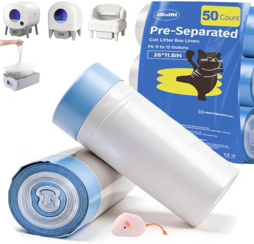 50 Count Drawstring Cat Litter Bags for Automatic Litter Boxes by Unknown