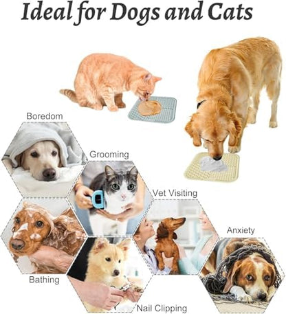 MateeyLife Lick Mat for Dogs & Cats, Slow Feeder Licking Pads for Boredom - Image 4