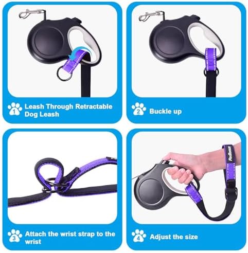 PetBonus Short Dog Leash, Safety Wrist Strap for Dog Retractable Leash - Image 5