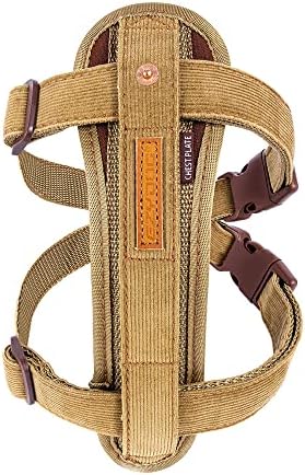 EzyDog Chest Plate No Pull Dog Harness, Escape Proof - Small, Corduroy by EzyDog