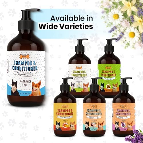 POM Pets 2-in-1 Organic Dog Shampoo & Conditioner – Itchy Skin Relief, Dog Deshedding, Detangles Fur, Cat Shampoo, Paw Cleaner for Dogs, Natural Coat Defense Formula - Image 7