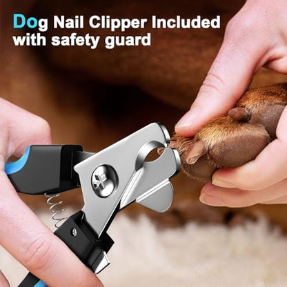 Dog Nail Grinder, Dog Nail Trimmers, and Clippers Kit with 2 LED Lights. Super Quiet Electric Pet Nail Grinder, Rechargeable, for Small, Medium, and Large Dogs & Cats, 2 Diamond Grinding Wheels. - Image 2