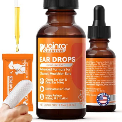 PUAINTA Dog Ear Cleaner Drops for Infection Treatment - 1 Fl Oz by PUAINTA