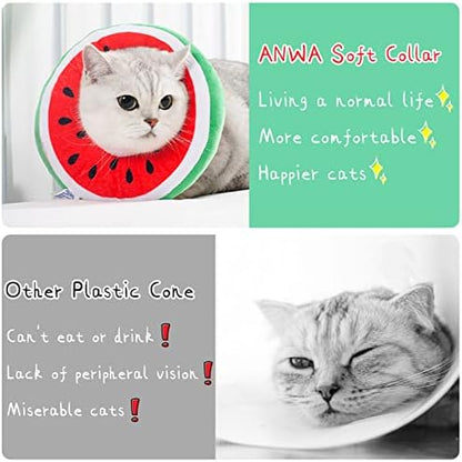 ANWA Adjustable Cat Cone Collar Soft, Cute Cat Donut Collar After Surgery - Image 6