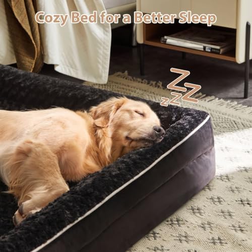 WNPETHOME Orthopedic Washable Dog Bed Large for Senior Dog Cozy Sleep - Image 2