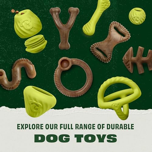Benebone Natural Rubber Dog Bone Chew Toy, Small - Image 6