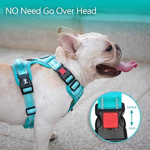 PoyPet No Pull Dog Harness, Reflective Vest with 2 Leash Clips & Handle - Image 2
