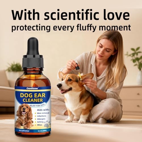 Dog Ear Cleaner, Dog Ear Drops for Infection Treatment, Natural Herbal Ear Cleaning Solution for Itching, Irritation & Wax Build-Up, Gentle Cleaning - 1 Oz Bottle with Dropper - Image 7
