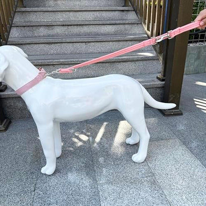 Double Ended Dog Leash,for Obedience Training Easy to Use,Lightweight,Soft for Large and Medium Dogs (Pink, 1M*2.5CM) - Image 4