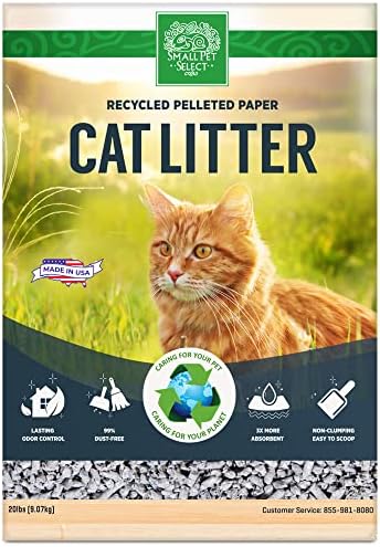 Small Pet Select Recycled Paper Cat Litter, Non-Clumping, 20 lb - Image 4