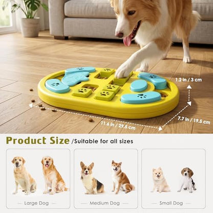 Dog Puzzle Toy, Interactive Treat Dispensing Toys, Yellow - Image 4