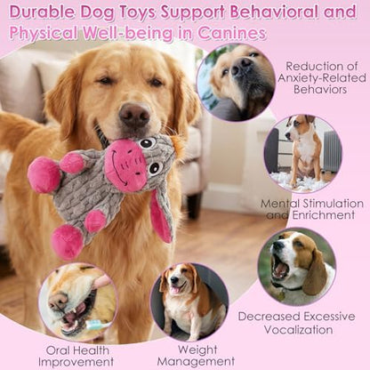 Squeaky Plush Dog Toy with Crinkle Ears for Small and Medium Dogs - Image 6