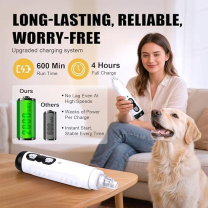 Quiet Dog Nail Grinder, Safe and Low-Stress for Sensitive Dogs and Cats - Image 3
