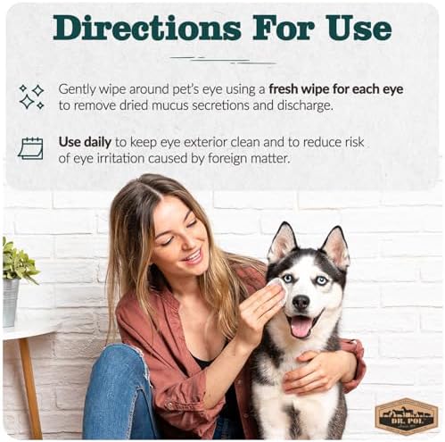 Dr. Pol Eye Wipes for Dogs, Lightly Scented, 100 Count - Image 3