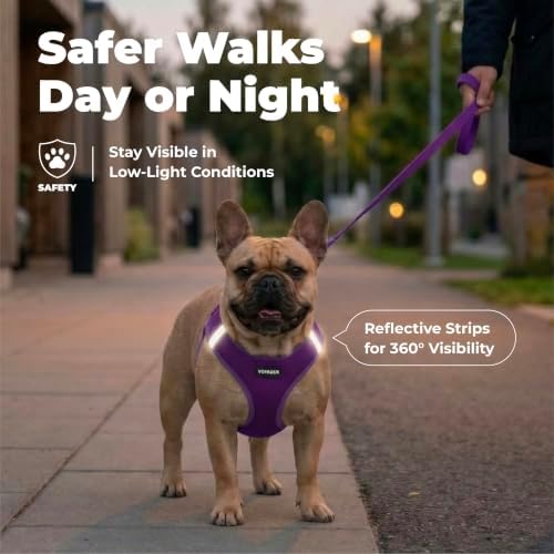 Voyager Step-in Air Dog Vest Harness - Purple, Medium - Image 4