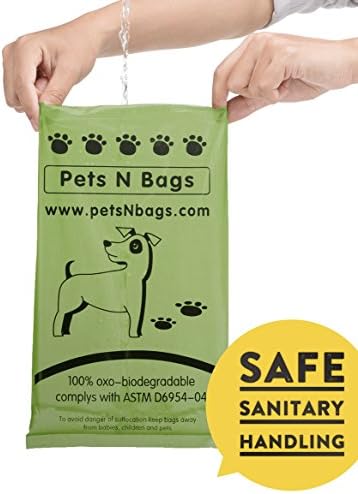 Poop Bags, Environment Friendly Pets N Bags Dog Waste Bags, Biodegradable, Refill Rolls, Includes Dispenser (16 Rolls / 240 Count) - Image 3