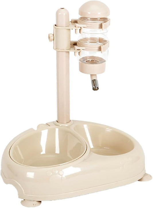 Automatic Feeders Portion Control Water Food Dispenser Bowl Lift Drinking Fountain Dog Cat White-Chuck Type