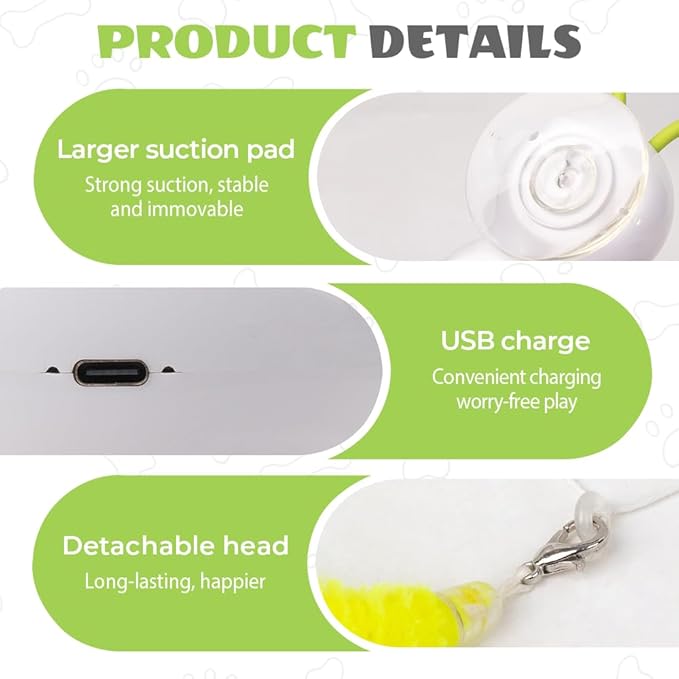 Whirlie Cat Toy, 2025 New Caterpillar Smart Cat Toy, Smart Motion Cat Toys with Worm Design, Interactive Caterpillar Cat Toys, Promotes Exercise & Mental Stimulation