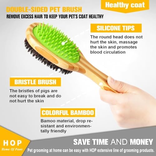 Short Hair Dog Brush for Detangling and Shedding Coats, Silicone Pet Brushing Comb, Massage, Blood Circulation, Gentle on Sensitive Skin, Gift for Dog Lovers - Image 2