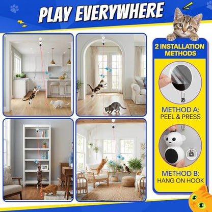Interactive Cat Toys for Indoor Cats, Automatic Moving Toy with Flying Bird - Image 6