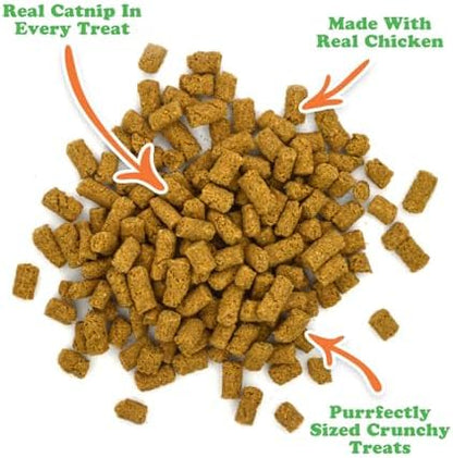 Meowijuana Knock 'n' Nibble Fall Toy & Treat Bundle | Pumpkin & Chicken - Image 4