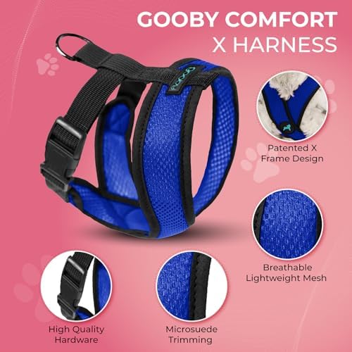 Gooby Comfort X Head-in Dog Harness, Choke-Free, Blue, Large - Image 4