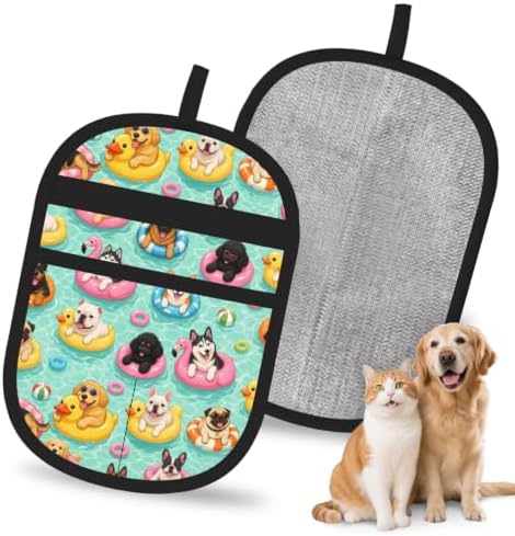 Dog Pool Party Pet Hair Removal Glove Brush Hair Remover Tool for Carpet by Unknown
