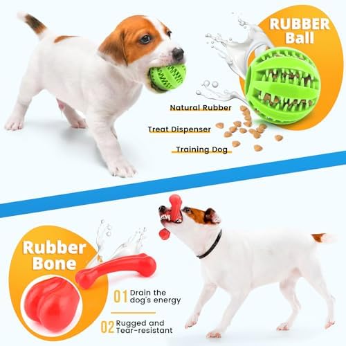 LOYEE 8 Pack Puppy Toysfor Small Dogs, Luxury Dog Chew Toys with Squeaky Plush Toys, Rope Toys and Ball, Teething Toys for Puppy Supplies - Image 4