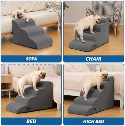 Aodisman Dog Stairs for High Bed,5-Step Pet Ramp for Small Dogs and Cats - Image 3