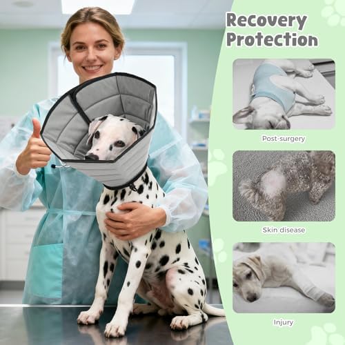 Avont Soft Dog Cone Drawstring, Snap-in, Waterproof, Anti-Lick, Foldable - Image 3