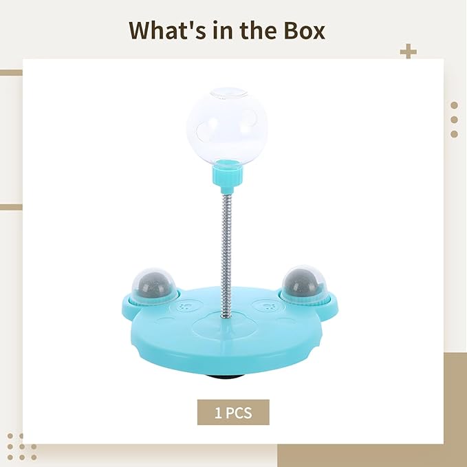 Cat Treat Dispenser Toy, Cat Feeding Ball with Catnip, Interactive Cat Toys, Cat Slow Feeder, Ideal for Cat Play and Stimulate Mental