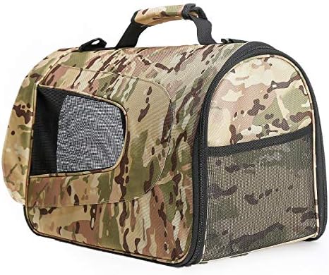 Pawer 18” x 11”x 11” Soft-Sided Foldable Airline Approved Pet Carrier for Cat, Puppy and Small Dog, Washable 600D Oxford Fabric, with Handle and Strap for Carry, Multiple Colors Available - Image 6