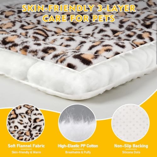 Backseat Dog Bed Mat for Car, Non-Slip Scratch-Resistant Dog Car Seat Cover, Soft Thick Pet Travel Cushion, Washable Back Seat Protector Blanket for Cars SUVs Trucks, 53 x 24 Inches - Image 4
