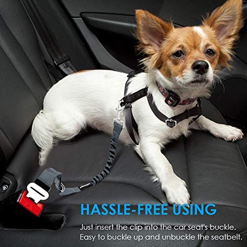 URPOWER Retractable Dog Seat Belt, Adjustable Safety Belt, 2 Pack - Image 6