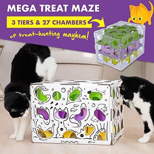 Cat Amazing MEGA – Cat Treat Puzzle Box – Interactive Food Maze – Cat Puzzle Feeder – Treat Box for Indoor Cats – Enrichment Food Toy – Best Cat Toy for Cats! - Image 4